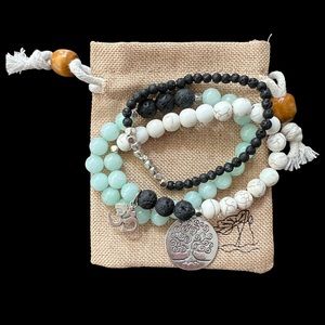 Handmade Boho bracelet set of 3